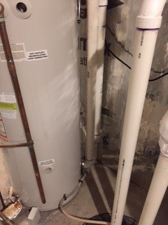 Before - High recovery WH replaced w/Rinnai 199 RUR Condensing Tankless